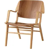 &tradition AX HM11 Lounge Chair Lacquered Oak and Walnut