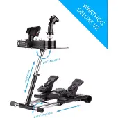 Wheel Stand Pro Deluxe V2 - Thrustmaster Hotas Warthog + Saitek X-55/X52(PRO)/X65