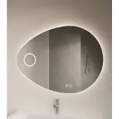 Gliss Design Atlas spiegel met LED-verlichting en scheerspiegel inclusief verwarming 140x105cm