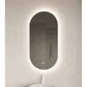 Gliss Design Aura badkamer spiegel mat wit 40x100 cm