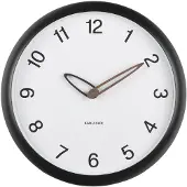 Karlsson Bella Wandklok | Ø30cm | Zwart