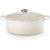 Le Creuset Stoofpan Ovaal In Geëmailleerd Gietijzer Meringue - 29cm/4,7L