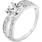 Elli - Elli Ringen 925 zilver Glamoureuze Kristal Dames