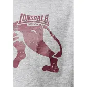 Lonsdale Shirt 'Endmoor' grijs gemêleerd / wijnrood