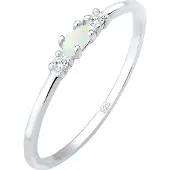 Elli Ring opaal / zilver