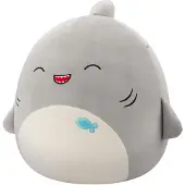 Squishmallows - Gordon - Grey Shark W/Happy Eyes - 40cm pluche