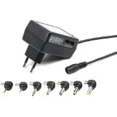 Gembird Laagspanning multifunctionele AC-DC adapter - 24 W