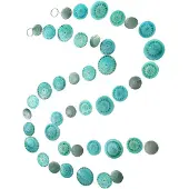 Boltze Capiz Guirlande Gus- L180cm Aqua Blauw blauw Boltze Home