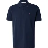 Calvin Klein Jeans Shirt 'Monogram Embroidery Piqué' navy