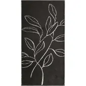 Cawö Handdoek Atelier Floral Basalt (Set van 3)