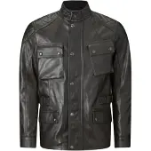 Belstaff Turner Zwarte Leren Jas Maat XL