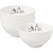 Villeroy & Boch Bols XMAS Statement Lines ø 13,8 cm Set van 4