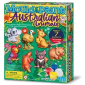4M Knutselen - Giet En Verf - Australische Dieren - 7 Magneten - Creatief Speelgoed - 5+