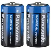 Panasonic | D2 Batterijen | 2 Stuks in verpakking | R20 1.5V