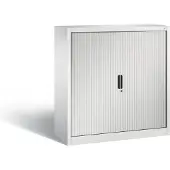 C+P Omnispace rolluikkast, 3 OH, afsluitbaar, B 1200 x D 420 x H 1230 mm, staal/kunststof, lichtgrijs