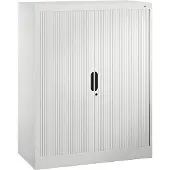 C+P Omnispace rolluikkast, 3 OH, afsluitbaar, B 1000 x D 420 x H 1230 mm, staal/kunststof, verkeerswit