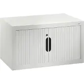 C+P Omnispace rolluikkast, afsluitbaar, B 800 x D 420 x H 450 mm, staal/kunststof, lichtgrijs