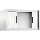 C+P Omnispace rolluikkast, afsluitbaar, B 800 x D 420 x H 450 mm, staal/kunststof, wit