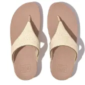 Original Brands Lulu shimmerweave toe-post sandals