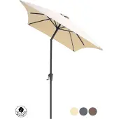 4gardenz parasol rechthoek 150x250cm kantelbaar balkonparasol creme
