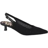 La strada 2403346-4500 black/silver knitted dames pumps