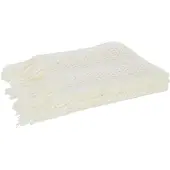 J-Line Plaid knitted acrylic white