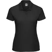 Russell athletic Russell Dames/Dames Klassiek Polycotton Poloshirt (Zwart)