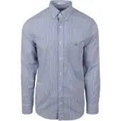 Gant Overhemd donkerblauw / wit
