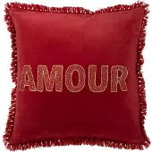 J-Line Cushion amour textile red/gold