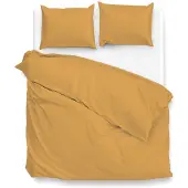 Zohome Zo Home Dekbedovertrek Katoen Satijn Satinado Uni - ochre gold 200x200/220cm