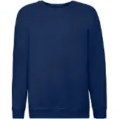 Fruit Of The Loom Kinder/Kids Premium Sweatshirt met Inzetstuk (Marine)