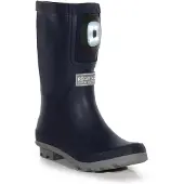Regatta Childrens/Kids Fairweather Shine Brite Light Wellington Boots (Marine / Stormgrijs)