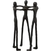 J-Line figuur persoon kring aluminium 20x20x36cm