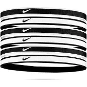Nike Tipped Swoosh Sport Haarbanden 6-Pack Zwart Wit