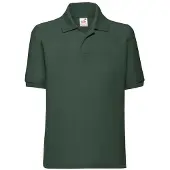 Fruit Of The Loom Kinder/Kinder 65/35 Poloshirt (Fles groen)