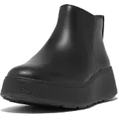 FitFlop F-mode Leather Flatform Zip Ankle Laarzen