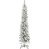 Clayre & Eef Kerstboom 210 cm wit kunststof metaal