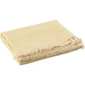J-Line plaid oneffen katoen /beige 172x130x0.5cm
