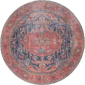 Veer Carpets Vloerkleed heris red 01 rond ø200 cm