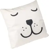 QUVIO Sierkussen slapende beer - Gevuld - Polyester - 45 x 45 cm