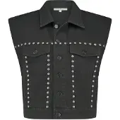 Circle of trust Lucy Gilet Washed Nero Maat: S | Gilets Outlet | Dames | Zwart