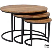Benoa Rylee salontafel 2 cm top set van 3