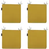 Madison zitkussen panama mustard ca. set van 4