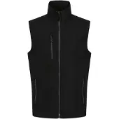 Regatta Heren Navigate Softshell 2-laags bodywarmer (Zwart/Seal Grijs)