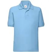 Fruit Of The Loom Kinder/Kinder 65/35 Poloshirt (Hemelsblauw)
