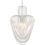 LumiLamp Kroonluchter Ø 58x100 cm ijzer glas hanglamp
