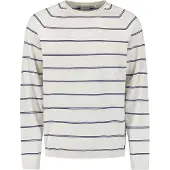 No-excess Pullover Crewneck Stripes Kit Maat: XXL | Sweaters Outlet | Heren | Wit