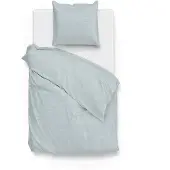 Zo! Home Dekbedovertrek Lino Mint Green - 100% Katoen - 140 x 200/220 cm