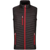 Regatta Professional Heren Gewatteerd Hybride Gilet (Zwart/Klassiek Rood)