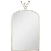 Clayre & Eef Spiegel 58x10x105 cm metaal glas hert wandspiegel
